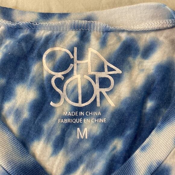 NWT Chaser Rebel Rebel David Bowie Blue Tie Dye T-Shirt Size Medium - Picture 4 of 9